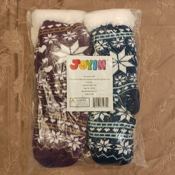 Joyin Accessories - Joyin Women's Fleece Soft Slipper Socks, New With Tags!